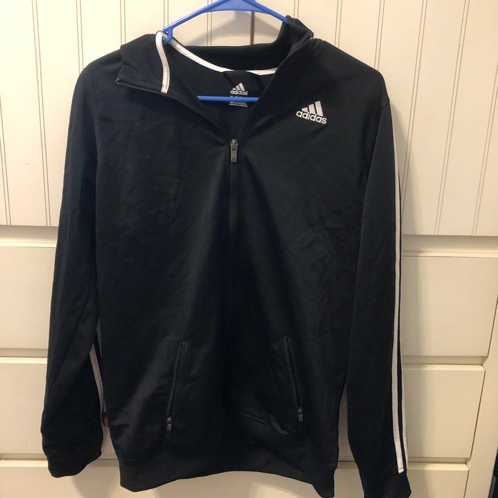 Black Adidas track jacket